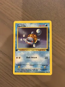 Pokemon TCG Squirtle Team Rocket 68 Regular 1st Edition Common NM - Image 1