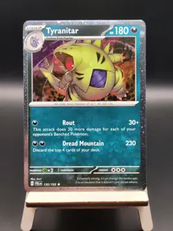 Tyranitar (Cosmos Holo) - 135/193 - Pokemon Scarlet & Violet: Paldea Evolved - Image 1