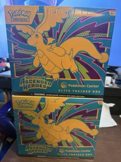 2X Ascended Heroes Pokemon Center Exclusive ETB Elite Trainer Box Factory Sealed - Image 1