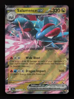 Salamence ex 114/159 Double Rare Journey Together Pokemon Near Mint - Image 1