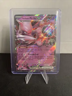 Team Rocket's Mewtwo Ex 81/182 Destined Rivals Pokemon Card - Image 1