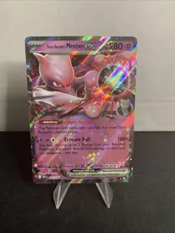 Team Rocket's Mewtwo Ex 81/182 Destined Rivals Pokemon Card - Image 3