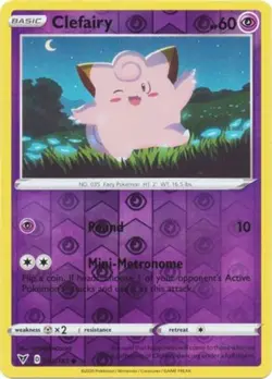 LP Pokemon Clefairy - 063/185 - Common - Reverse Holo Lightly Played Vivid Volta - Image 1