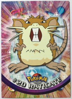 POKEMON RATICATE #20 TOPPS TV ANIMATION EDITION NEAR MINT - Image 1