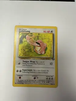 Pokemon Base Set Card WOTC TCG 1999 Vintage Lickitung 38/64 Jungle Set - Image 1