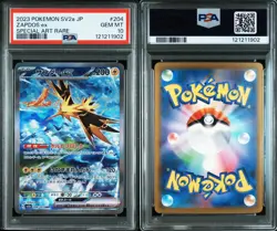PSA 10 Zapdos ex SAR 204/165 Pokemon 151 SV2a Japanese Card Scarlet & Violet JPN - Image 3