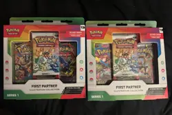 2 Boxes Pokemon TCG First Partner Illustration Collection Series 1 Box Sealed - Image 3