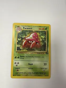Pokemon Base Set Card WOTC TCG 1999 Vintage Jungle Parasect 41/64 - Image 1