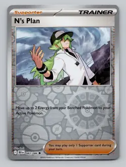 Reverse Holo N's Plan 083/086 Uncommon SV: Black Bolt Pokemon - Image 1