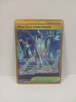 Area Zero Underdepths 174/142 Hyper Rare Gold Pokemon Stellar Crown Card NM - Image 1