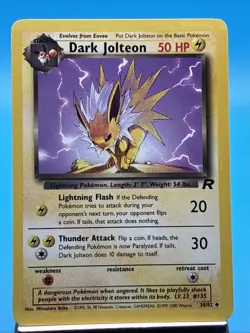 Pokemon TCG - DARK JOLTEON - 38/82 - UNLIMITED - TEAM ROCKET 2000 - WOTC - LP/NM - Image 1