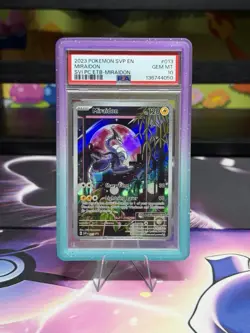 2023 POKEMON SCARLET & VIOLET POKEMON CENTER ETB PROMO SVP #013 MIRAIDON PSA 10 - Image 1