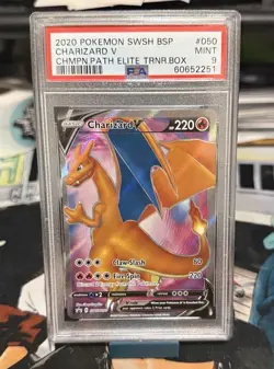 Pokemon - Charizard V SWSH050 Black Star Promo Champion's Path - PSA 9 Mint - Image 1