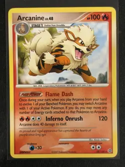 Pokemon Arcanine 22/132 Secret Wonders Rare Regular - Image 1