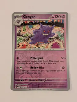 Gengar 094/165 - 151 English - Pokemon TCG - Reverse Holo - Image 1