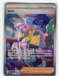 IONO 237/091 SPECIAL ILLUSTRATION RARE PALDEAN FATES POKEMON NM - Image 2