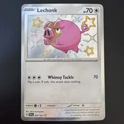 Pokemon TCG - Lechonk 207/091 Paldean Fates - Shiny Rare - NM - Image 3