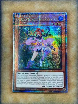 Yugioh Secret Six Samurai - Hatsume RA03-EN016 Quarter Century Rare 1st Ed NM - Image 1