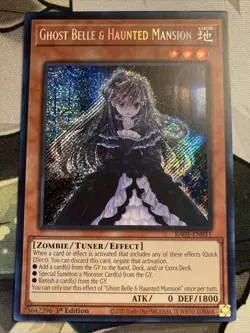 Yugioh! Ghost Belle & Haunted Mansion - 1st Ed Secret Rare - RA01-EN011 - NM - Image 1