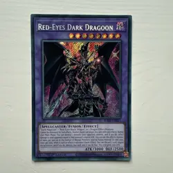 YUGIOH Secret Rare Red-Eyes Dark Dragoon RA02-EN021 1st Edition - Image 1
