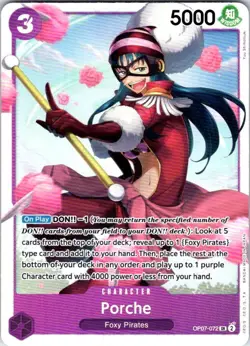 One Piece | 500 Years in the Future | Porche | SR | OP07-072 | NM - Image 1