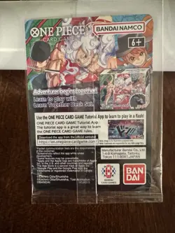 Bandai One Piece CCG Promo Card Monkey D. Luffy US Voyage P-055 and Poster! - Image 3