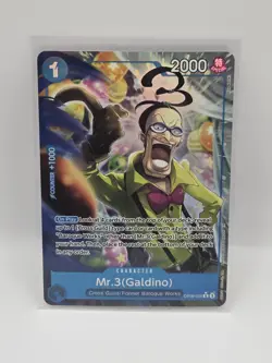 OP09-056 Mr.3(Galdino) Alt Art Alternate One Piece TCG PRB02 The Best Vol. 2 - Image 1