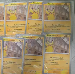 17 xPokemon TCG Pikachu At The Museum Jumbo National History Card Sealed X 9 - Image 1