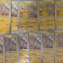 17 xPokemon TCG Pikachu At The Museum Jumbo National History Card Sealed X 9 - Image 2