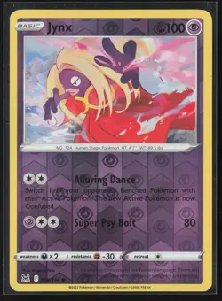 Jynx Common SWSH11: Lost Origin 068/196 LP Pokemon Card Reverse Holo - Image 1