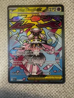 Pokemon TCG Mega Diancie EX Holo ASC 267/217 HP270 Fairy English Card - Image 1