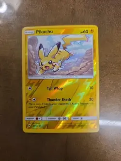 Pikachu Common SM - Burning Shadows 40/147 Lightning Reverse Holo Pokemon Card - Image 1