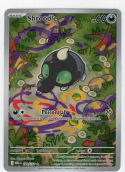 Shroodle 149/132 Holo Illustration Rare Mega Evolution Pokemon Card - Image 1