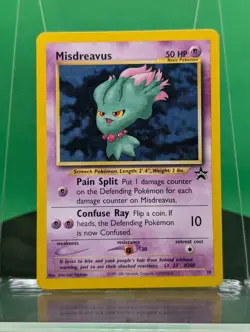 Misdreavus 39 Black Star Promo September 2001 English Pokemon League Card WoTC - Image 1