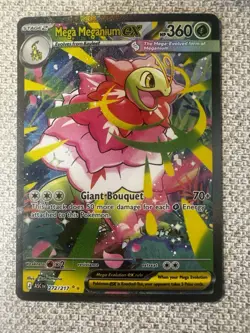 Pokemon TCG Mega Meganium EX Holo Rare ASC 272/217 Grass Card - Image 1