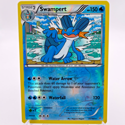Pokemon TCG Swampert 35/160 Reverse Holo Rare Stage 2 XY Primal Clash Card NM - Image 1