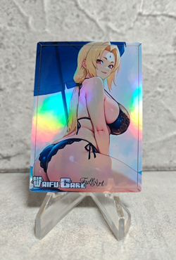 Tsunade Trading Card Waifu Goddess Story Anime Girl holo Karte Manga Full Art - Image 1