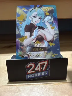 BULMA Dragon Ball Z SSR Goddess Story Anime Waifu Card Girl Foil Doujin 💙 - Image 3