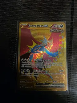 Roaring Moon EX Gold Card 262/182 Paradox Rift Edition, Near Mint Condition - Image 1