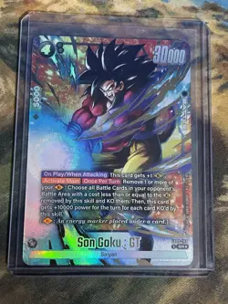 Son Goku : GT FB09-100 SR Alternate Art Dual Evolution Dragon Ball Card English - Image 1