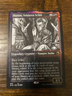 Florian, Voldaren Scion (318) Showcase Innistrad: Midnight Hunt LP MTG Magic - Image 1