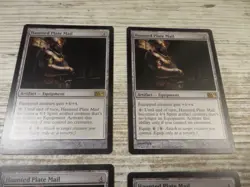 4x Haunted Plate Mail - NM - M14 - English - OOP MTG Playset - Image 2