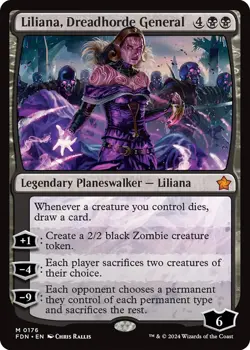 Foil - Liliana, Dreadhorde General - 176 / NM / English MTG - Image 1
