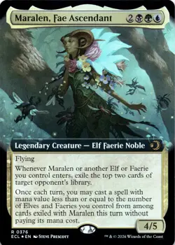 Maralen, Fae Ascendant FOIL EXTENDED ART Lorwyn Eclipsed Magic MTG NM - Image 1