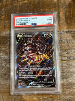 POKEMON 2022 Lost Origin Full Art GIRATINA V #186 PSA 9 Mint RARE - Image 1