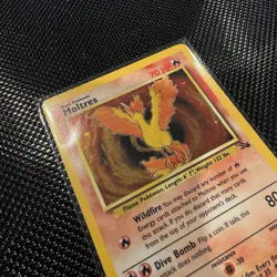 Pokemon Moltres 12/62 Fossil Holo Rare 1999 Mitsuhiro Arita 70 HP - Image 2