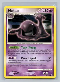 Pokemon Muk Secret Wonders 56/132 Light Play LP+ or Better - Image 1