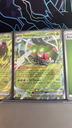 Pokemon TCG Holo EX (3) Card Lot - Arboliva EX, Yanmega EX, Holo Grass Energy - Image 3