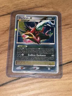 Pokemon Darkrai Lv. X TCG Diamond Pearl Black Star Promo Card DP19 Holo LP - Image 2