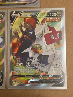 Pokemon Evolving Skies Duraludon V And VMAX lot Of 3, NM+, Pack Fresh, Grading+ - Image 2
